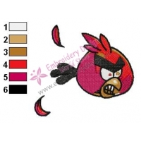 Angry Birds Embroidery Design 036